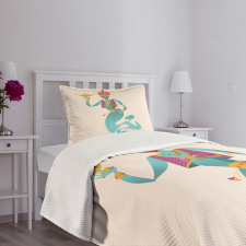 Genie with Magic Tool Bedspread Set