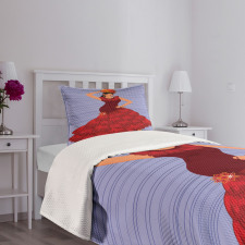 Dance Pose Spanish Lady Bedspread Set