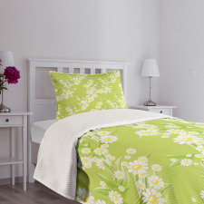 Fresh Green Springtime Bedspread Set