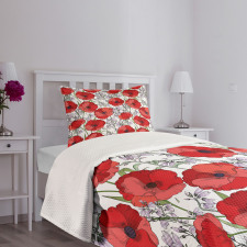 Rural Garden in Blossom Bedspread Set