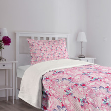 Romantic Rose Blossoms Bedspread Set