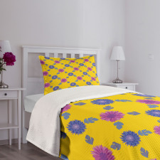 Mosaic Flower Pattern Bedspread Set