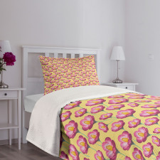 Cosmos Flowers Field Bedspread Set