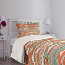 Contemporary Pastel Tone Bedspread Set