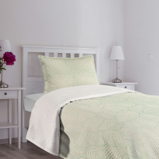 Jumbled Moire Composition Bedspread Set