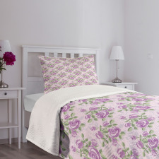 Shabby Rose Blossoms Bedspread Set