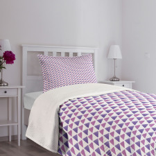 Small Triangles Grid Bedspread Set