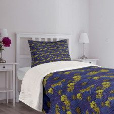 Poppies Daisies Bedspread Set