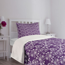 Abstract Curvy Stems Bedspread Set