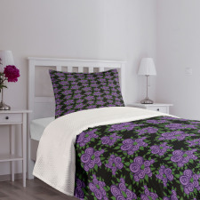 Abstract Garden Bouquet Bedspread Set