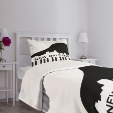 Piano Jazz Music Bedspread Set