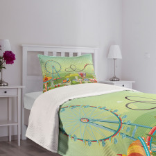 Circus Composition Bedspread Set