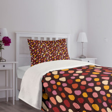 Deformed Spot Shapes Bedspread Set