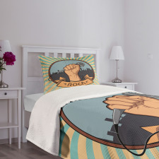 Vocal Hand Mic Bedspread Set