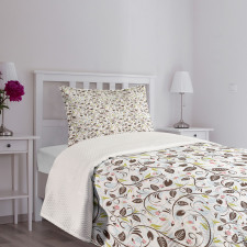 Curvy Stem Bud Ladybird Bedspread Set