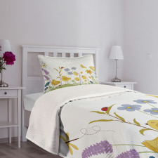 Lively Summer Garden Bedspread Set