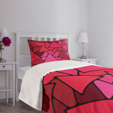 Stained Glass Geometry Bedspread Set