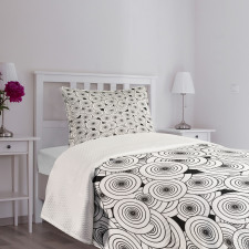 Overlapping Spirals Bedspread Set