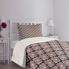 Maze-look Rhombuses Bedspread Set