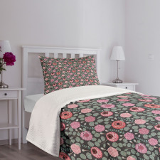 Exotic Floral Pattern Bedspread Set