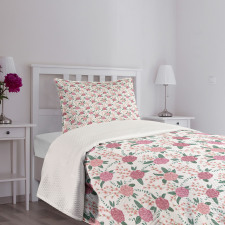 Soft Carnation Romantic Bedspread Set
