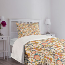 Colorful Abstract Design Bedspread Set