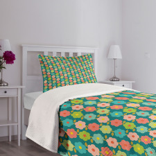 Vibrant Springtime Daisies Bedspread Set