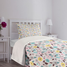 Doodle Art Summer Nature Bedspread Set