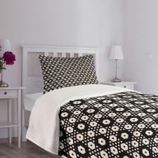 Big Small Hexagon Forms Bedspread Set