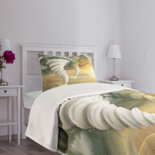 Abstract Hurricane Swirls Bedspread Set