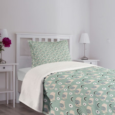 Balloons on Animal Trunks Bedspread Set