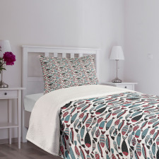 Ocean Sea Creatures Bedspread Set