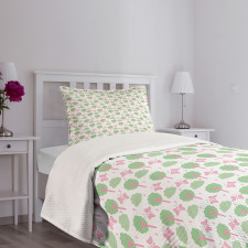 Trees Bushes Butterflies Bedspread Set