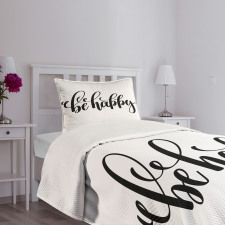 Words in Art Form Bedspread Set