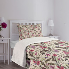 Exotic Aloha Hibiscus Bedspread Set
