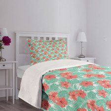 Hibiscus Blossom Bedspread Set