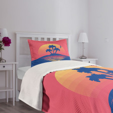 Tropical Land Horizon Bedspread Set