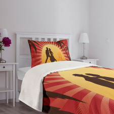 Dancing Tango Couple Bedspread Set