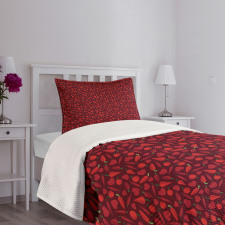 Valentines Day Food Meal Bedspread Set