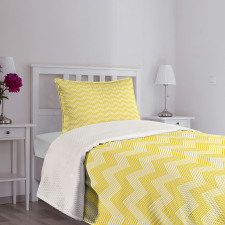 Monotone Stripes Pattern Bedspread Set
