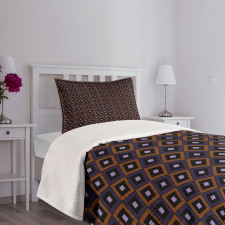 Diamonds Hatch Lines Bedspread Set