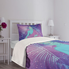 Meditating in Space Bedspread Set