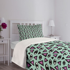 Brush Strokes Occult Style Bedspread Set