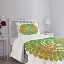 Circle Scale Pattern Bedspread Set