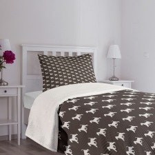 White Scottish Terrier Bedspread Set