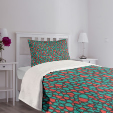 Big and Small Half Circles Bedspread Set