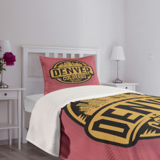 Denver Grunge Urban City Bedspread Set