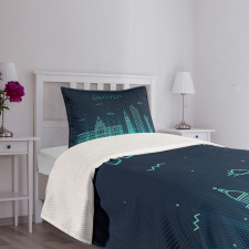 Denver Metropolis Landmark Bedspread Set