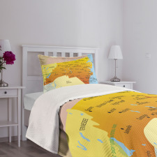 Atlantic Ocean State Bedspread Set