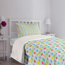 Summer Festival Theme Cartoon Bedspread Set